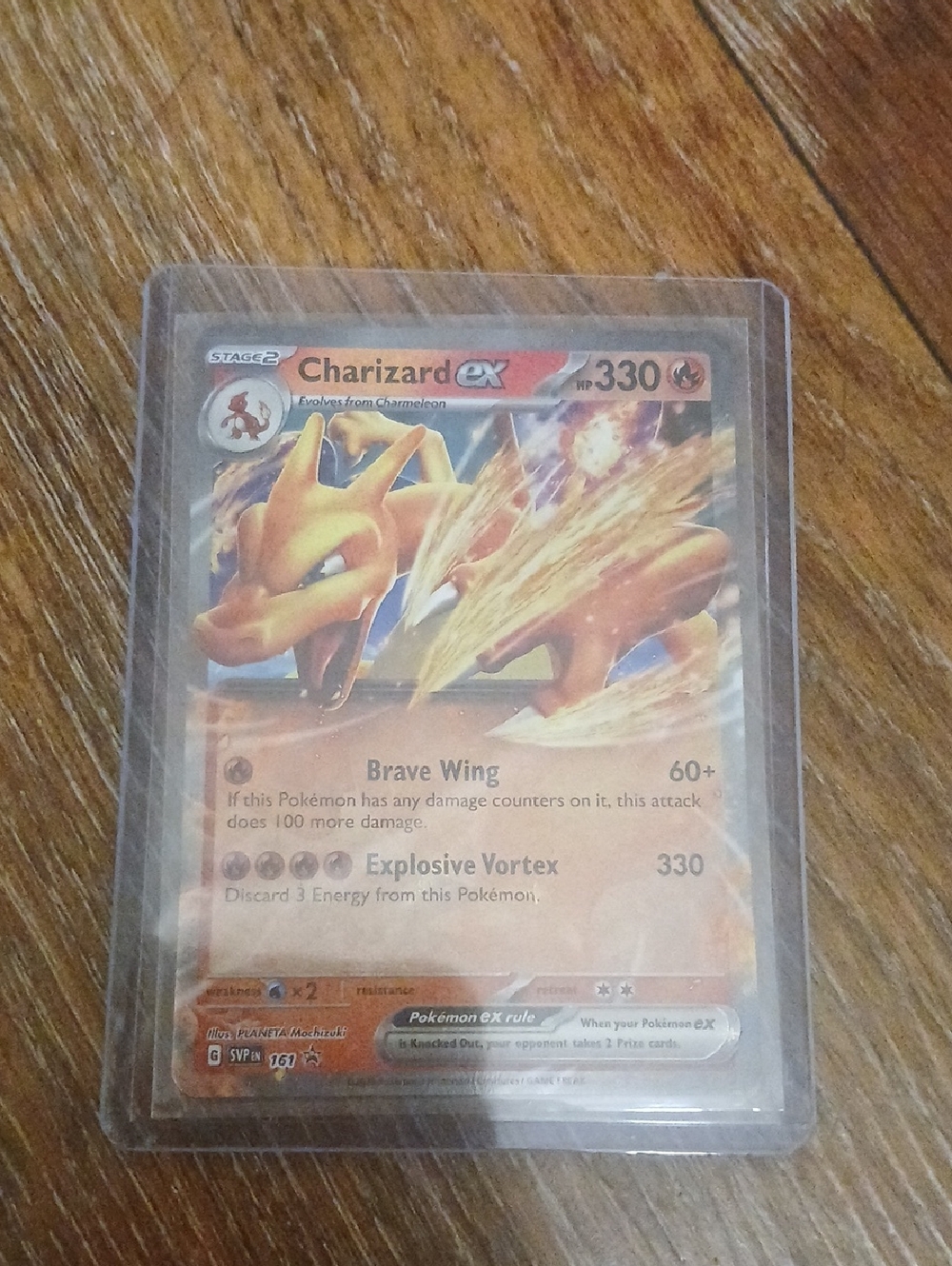 Charizard ex Pokémon Trading Card - Orange Fire Artwork